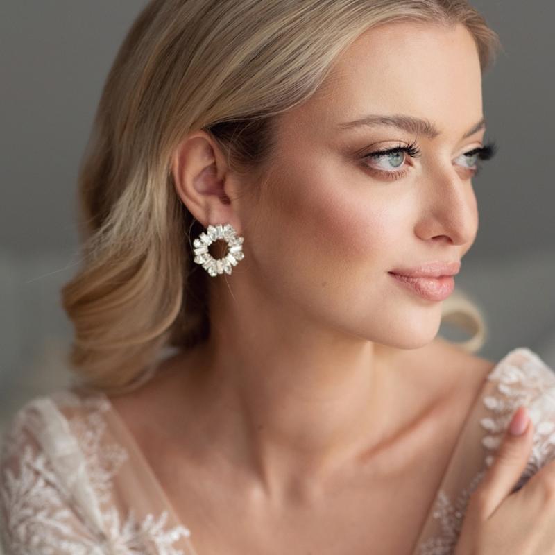 Kolczyki do koronkowej sukni ślubnej