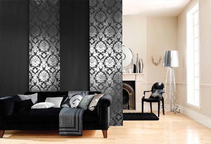 Styl i dekoracja wnętrz z zasłonami panelowymi