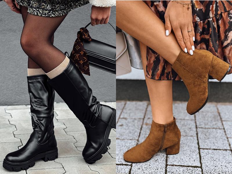 Buty do czarnej sukienki z koronki